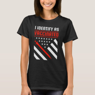 T-shirt Je m'identifie comme un drapeau américain patrioti