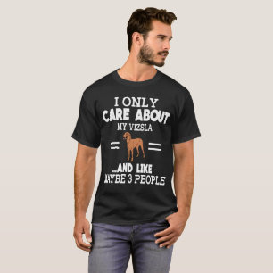 T-shirt Je m'inquiète seulement de mon Vizsla et aime 3