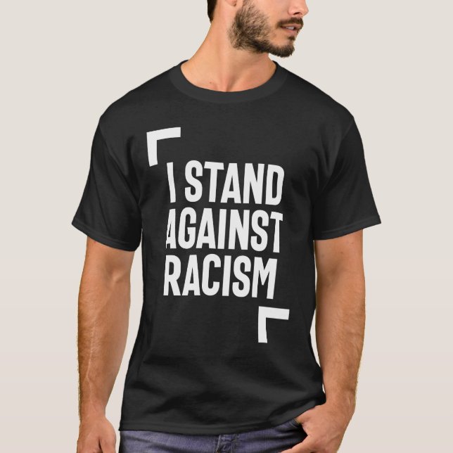 T-shirt Je M'Insiste Contre Le Racisme (Devant)