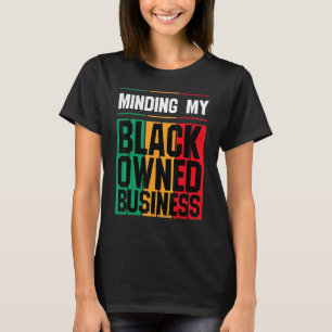 T-shirt Je M'Occupe De Ma Femme D'Entreprise Noire Femmes 