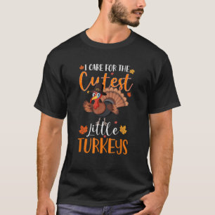 T-shirt Je m'occupe des petites dindes les plus mignonnes