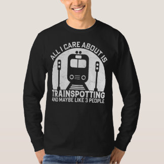 T-shirt Je M'Occupe Seulement De Trainspotspot Train Train