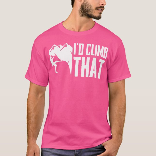 T-shirt Je Monte Cette Merveilleuse Chemise Escalade Rock  (Devant)