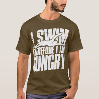 T-shirt Je nage donc j'ai faim Natation 1