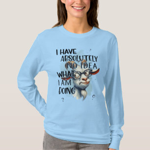T-shirt Je n'ai aucune idée de chèvre