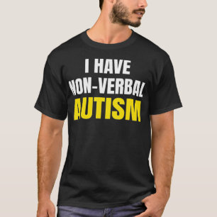 T-shirt JE N'AI AUTISME AUTISME AUTISM Sensibilisation sur