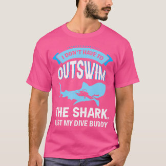 T-shirt Je N'Ai Pas À Surnager Le Shark Diver Ocean Scub