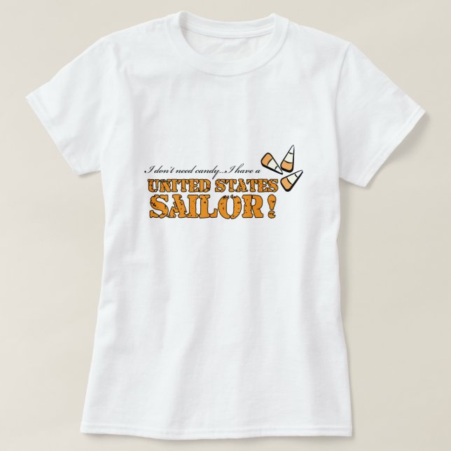 T-shirt Je n'ai pas besoin de bonbons. (Design devant)