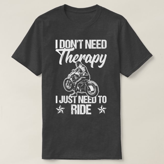 T-shirt Je n'ai pas besoin de thérapie (Design devant)