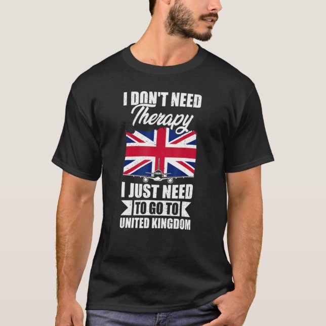 T-shirt Je n'ai pas besoin de thérapie je dois juste aller (Devant)