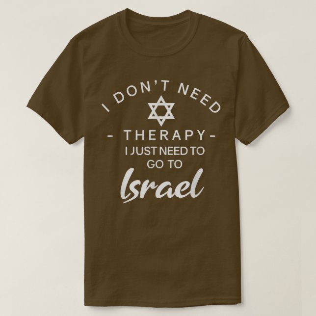 T-shirt Je n'ai pas besoin de thérapie juste besoin d'alle (Design devant)