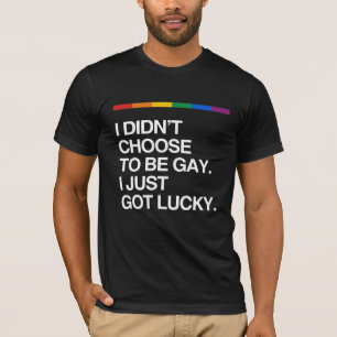 T-SHIRT JE N'AI PAS CHOISI D'ÊTRE GAI JE SUIS JUSTE DEVEN