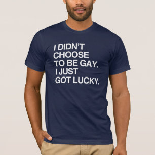 T-SHIRT JE N'AI PAS CHOISI D'ÊTRE GAI JE SUIS JUSTE DEVEN