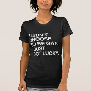 T-SHIRT JE N'AI PAS CHOISI D'ÊTRE GAI JE SUIS JUSTE DEVEN