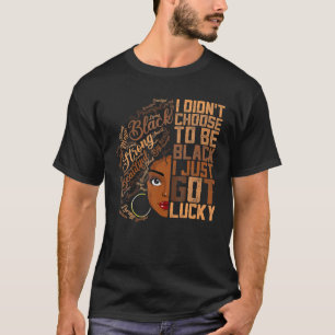 T-shirt Je n'ai pas choisi d'être Noir Je viens juste d'a
