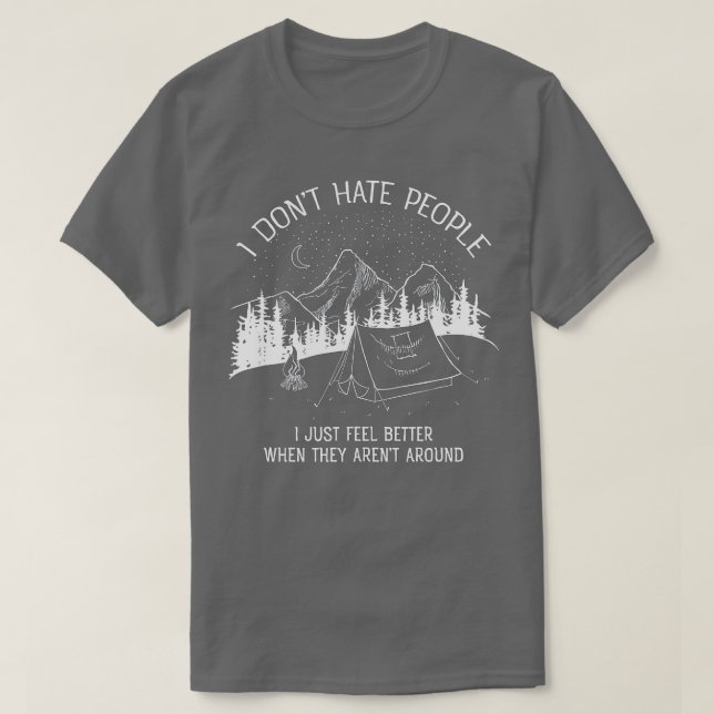 T-shirt Je n'ai pas de haine Personnes que j'aime Le desig (Design devant)