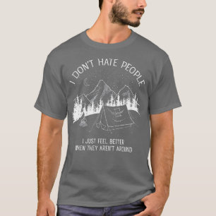 T-shirt Je n'ai pas de haine Personnes que j'aime Le desig