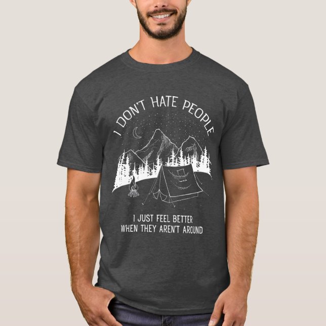 T-shirt Je n'ai pas de haine Personnes que j'aime Le desig (Devant)