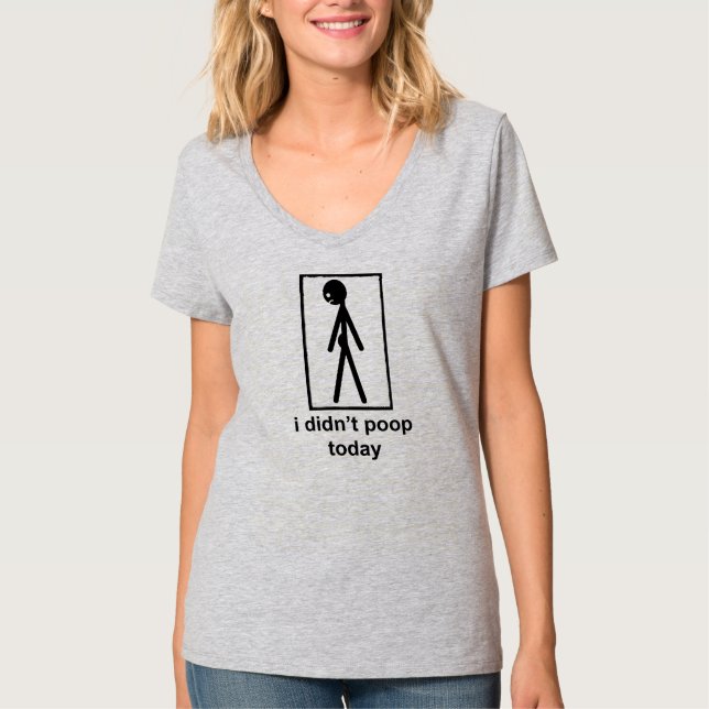 T-shirt Je n'ai pas fait chemise de dunette aujourd'hui (Devant)