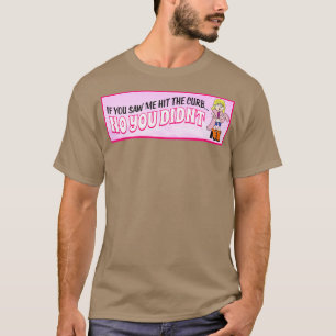 T-shirt Je N'Ai Pas Frappé Le Curb Drôle Plaisanterie Fémi