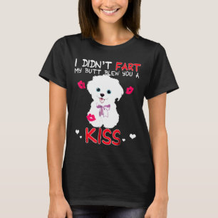 T-shirt Je N'Ai Pas Pu Te Faire Briller Un Chien Maltais.
