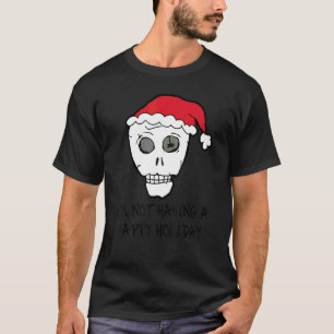 T-shirt Je n'ai pas un joyeux Noël Scull anti Noël