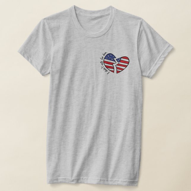 T-shirt Je n'ai pas voté pour lui (Poser)