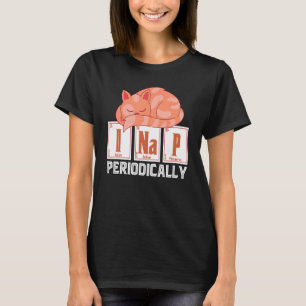 T-shirt Je Nap Périodiquement Animaux Animaux Mélange Chat