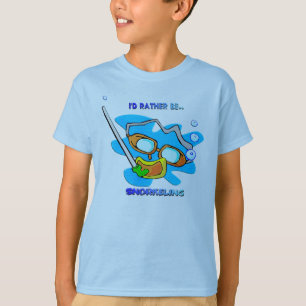 T-shirt Je naviguerais au schnorchel plutôt