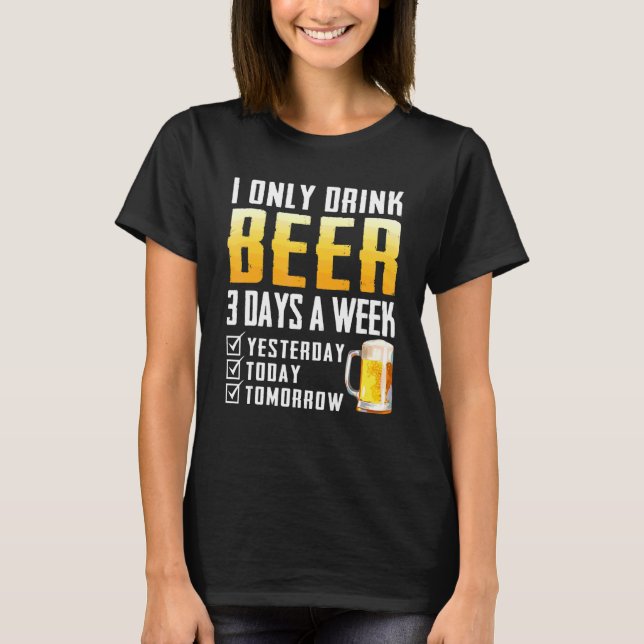 T-shirt Je Ne Bois Que De La Bière (Devant)