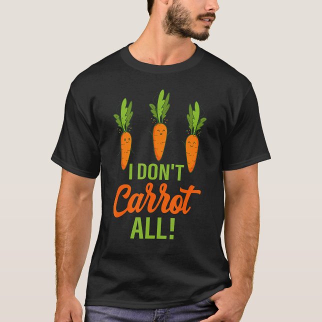 T-shirt Je ne carotte pas tous les puns végétaliens (Devant)