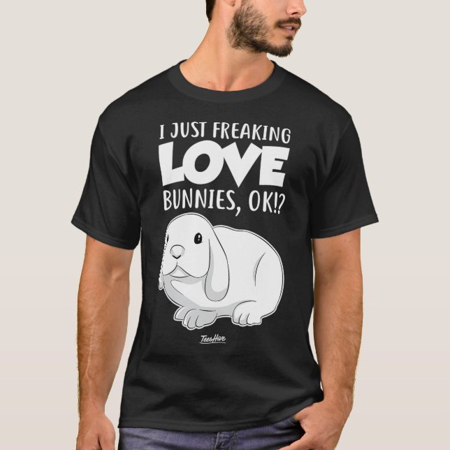 T-shirt Je Ne Casse Que Des Bunnies D'Amour (Devant)