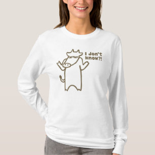 T-shirt Je ne connais pas la chemise des femmes de vache 