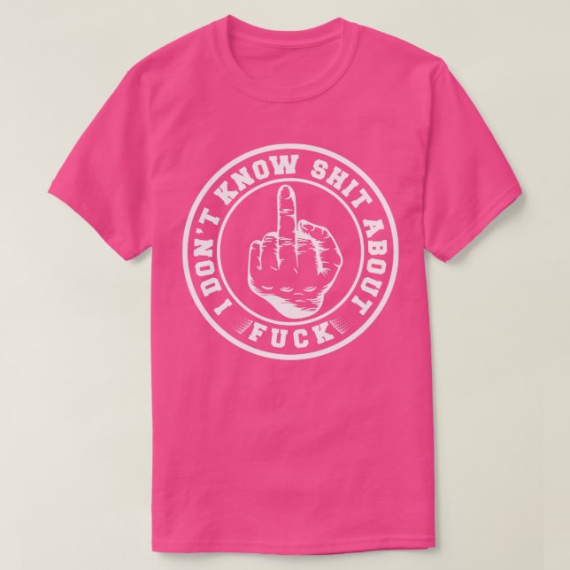 T-shirt Je Ne Connais Pas Le Badge (Design devant)