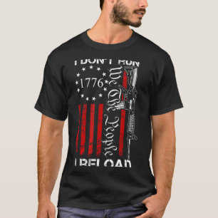 T-shirt Je ne cours pas, je recharge - Usa We The People A