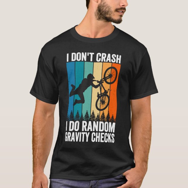 T-shirt Je ne crash faire Random Gravity Checks Mountain B (Devant)
