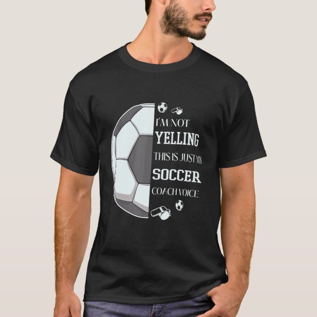 T-shirt Je ne crie pas que c'est juste ma voix d'entraîneu (Devant)