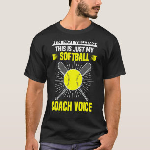T-shirt Je ne crie pas que c'est juste mon entraîneur de s
