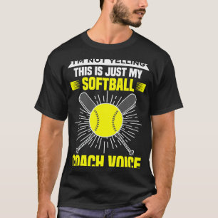 T-shirt Je ne crie pas que c'est juste mon entraîneur de s