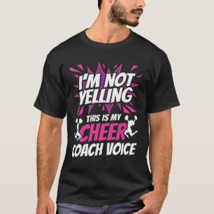 T-shirt Je ne crie pas que c'est ma voix d'entraîneur