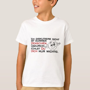 T-shirt Je ne discute pas avec des personnes idiotes