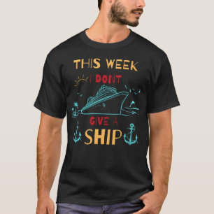 T-shirt Je ne donne pas de bateau / de croisière drôle