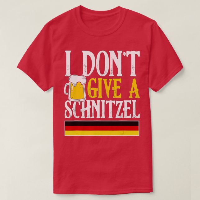 T-shirt Je ne donne pas de Schnitzel allemand bière Wurst  (Design devant)