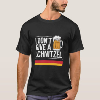 T-shirt Je ne donne pas de Schnitzel Bière allemande Wurst