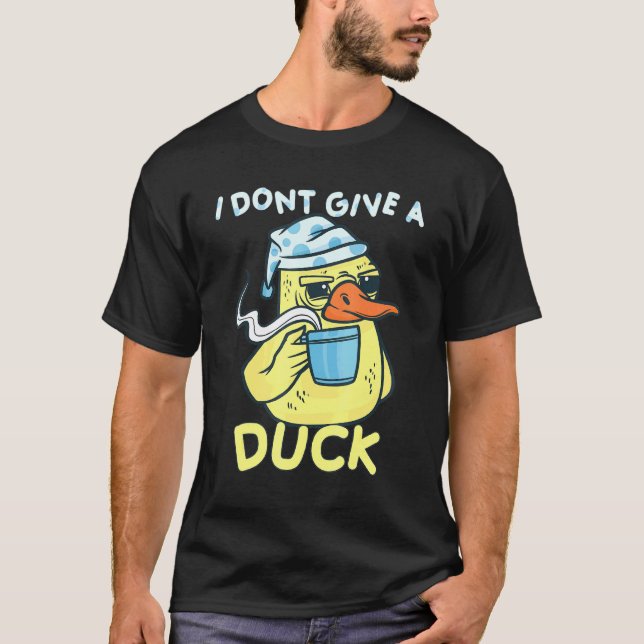 T-shirt Je Ne Donne Pas Un Canard À Café (Devant)