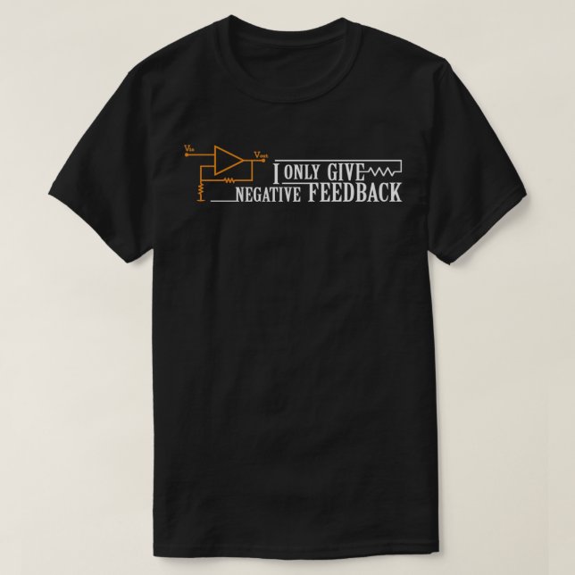 T-shirt Je ne donne que des commentaires négatifs (Design devant)