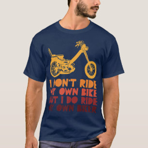 T-shirt Je ne fais pas de vélo mais je fais de vélo