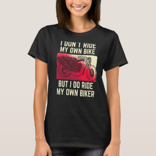 T-shirt Je ne fais pas de vélo mais je fais de vélo M