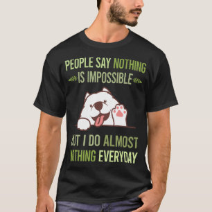 T-shirt Je ne fais rien Samoyed 02
