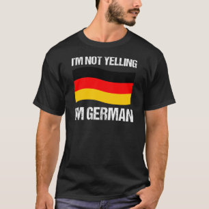 T-shirt Je ne hurle pas Je suis Allemand Pays Drapeau Alle